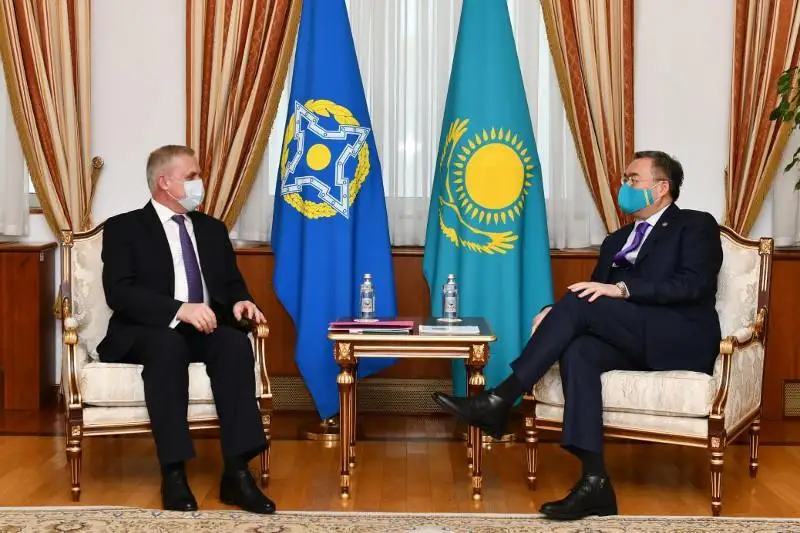 Мухтар Тлеуберди встретился с генеральным секретарем ОДКБ