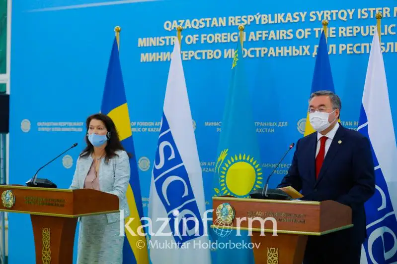 Пути укрепления политического сотрудничества обсудили Мухтар Тлеуберди и Анн Линде