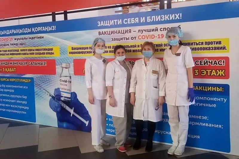 Пункты вакцинации открыли в торговых центрах в Петропавловске