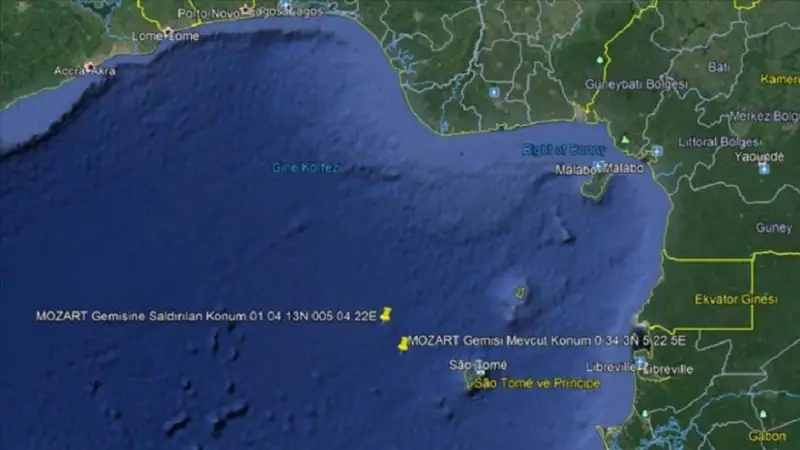 Пираты напали на турецкое судно в Гвинейском заливе: 15 моряков взяты в плен