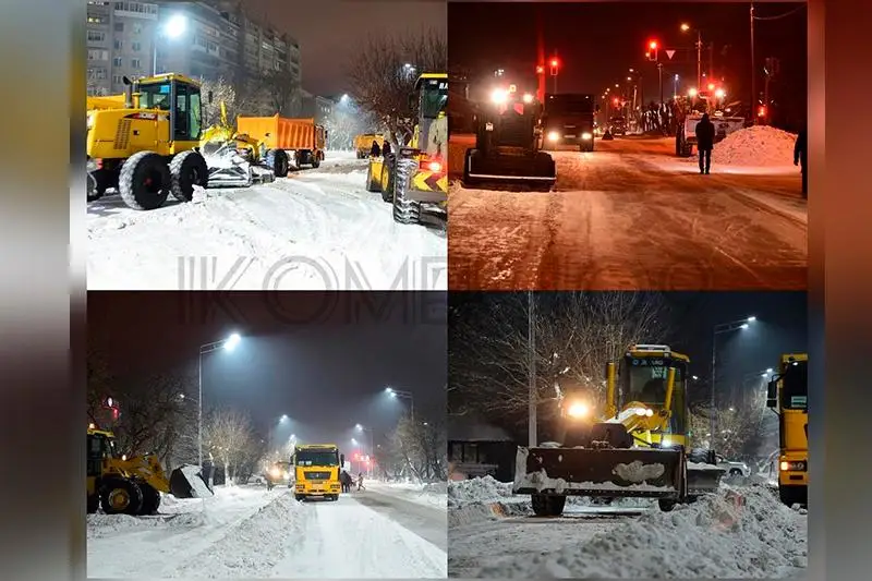 Акимат Петропавловска: Снег с улиц вывозим по ночам