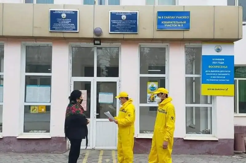 На избирательных участках Туркестанской области будут строго соблюдены карантинные требования