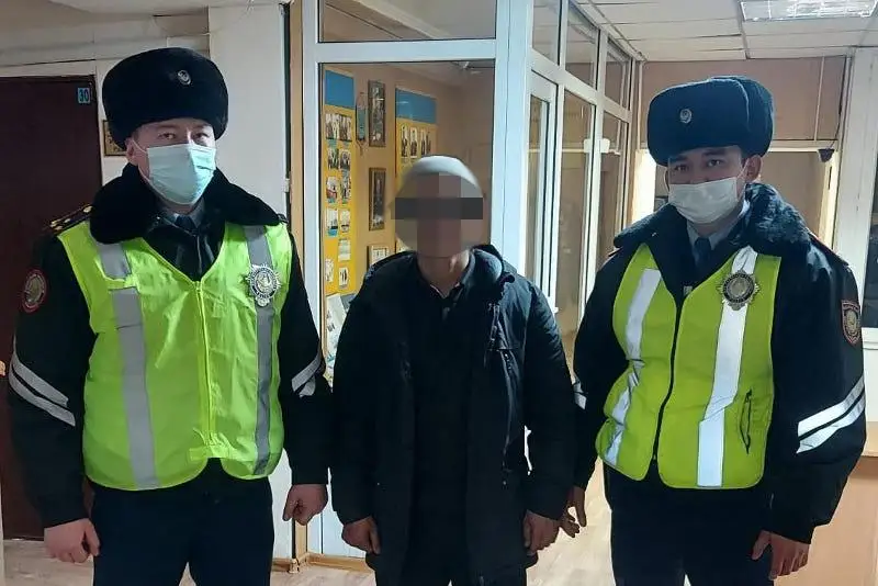 Гонки с полицией устроил пьяный водитель в Акмолинской области