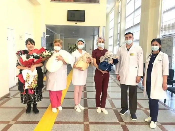 Первая в этом году тройня родилась в Шымкенте