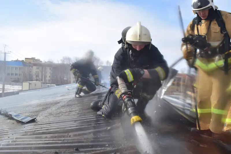 Два пожара произошло в строительных компаниях Акмолинской области