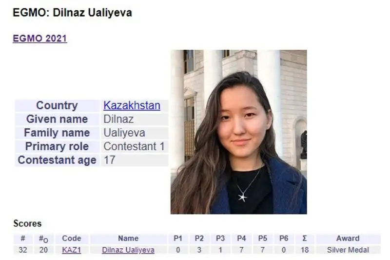 Столичная школьница заняла второе место на международной математической олимпиаде