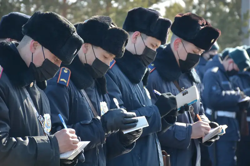 Очередные звания получили офицеры полиции СКО