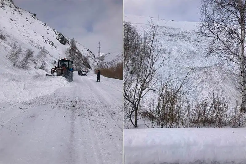 Профилактический спуск лавины произвели в ВКО