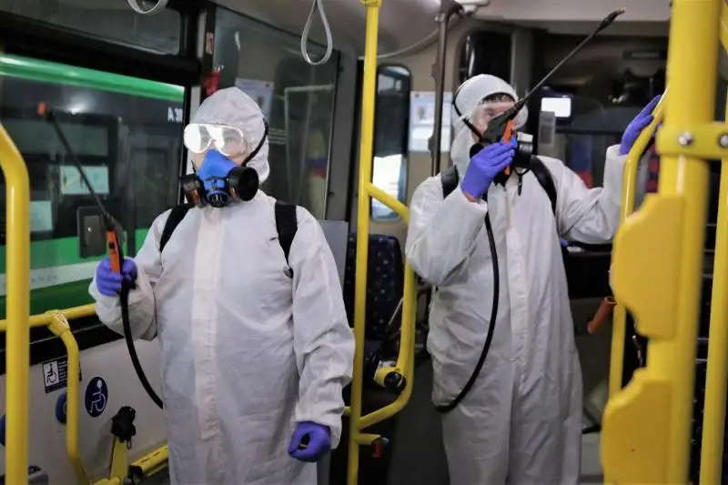 В общественном транспорте столицы ведутся дезинфекционные работы