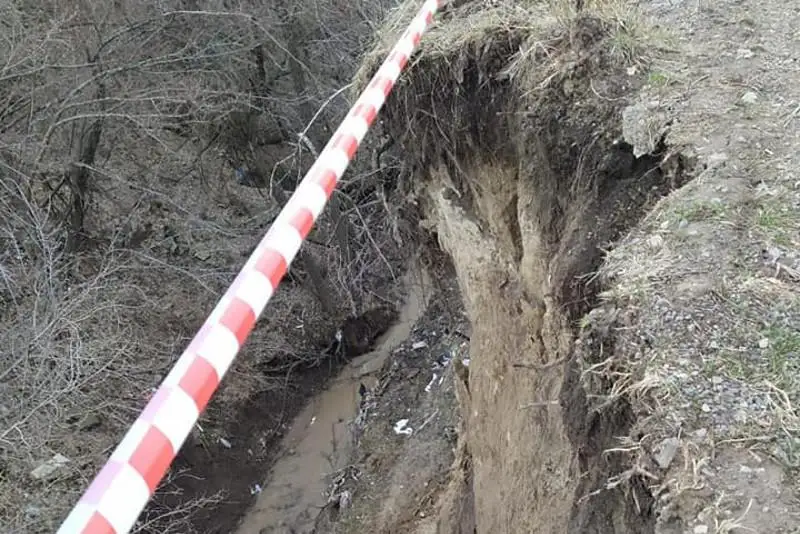 Оползень сошел в Алматы