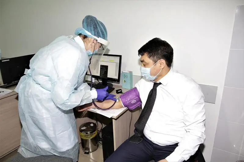 В 20 прививочных кабинетах смогут получить вакцину от COVID-19 жители Жамбылской области