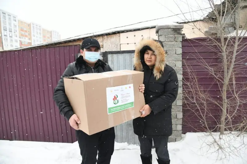 Более двух тысяч малообеспеченных семей получат продуктовые корзины в Нур-Султане