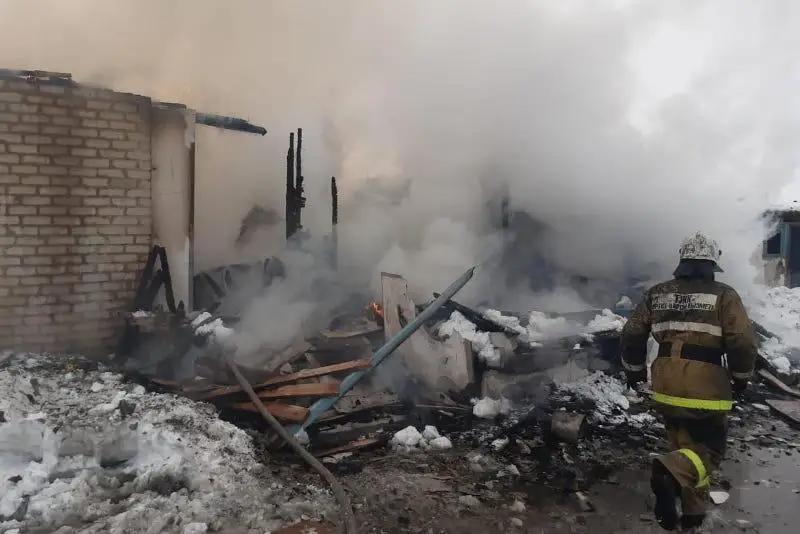 Крупный пожар ликвидировали в одном из районов ВКО