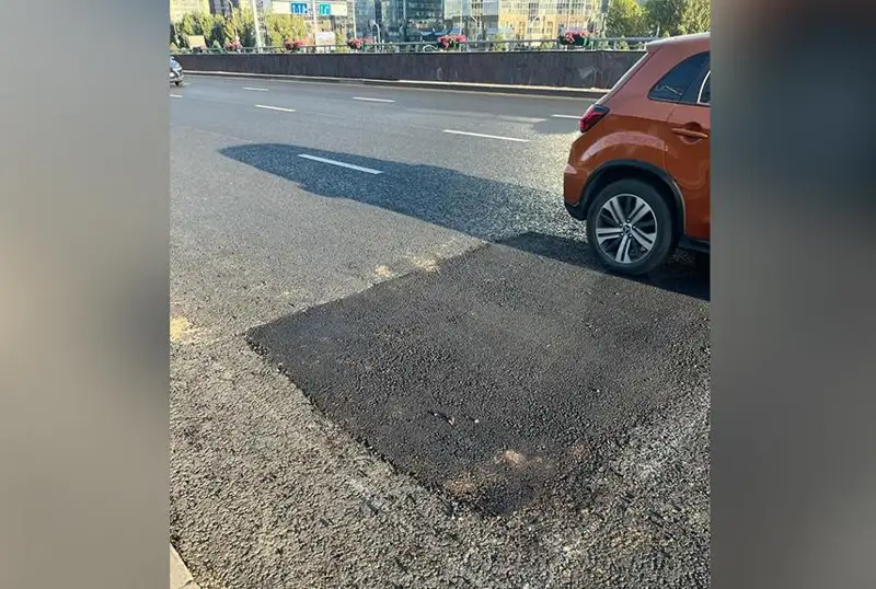 الماتىنىڭ ءال-فارابي داڭعىلىنداعى جاڭا اسفالت جول وپىرىلىپ ءتۇستى