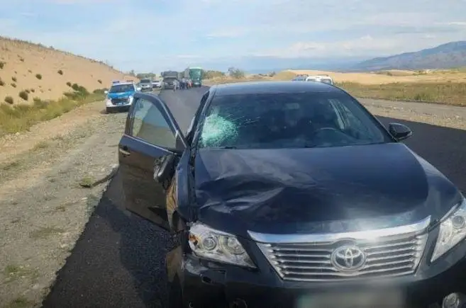Работника дорожной службы насмерть сбили на трассе Алматы - Усть-Каменогорск