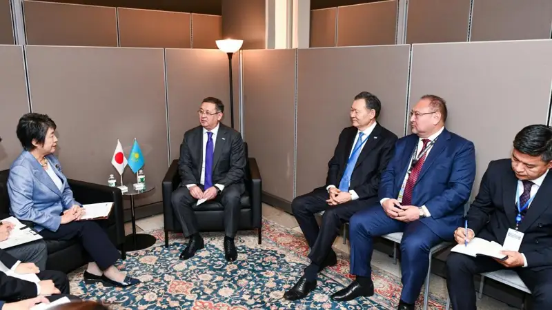 Kazakh, Japanese FMs discuss bilateral coop