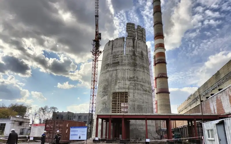 дефект трубы на ТЭЦ