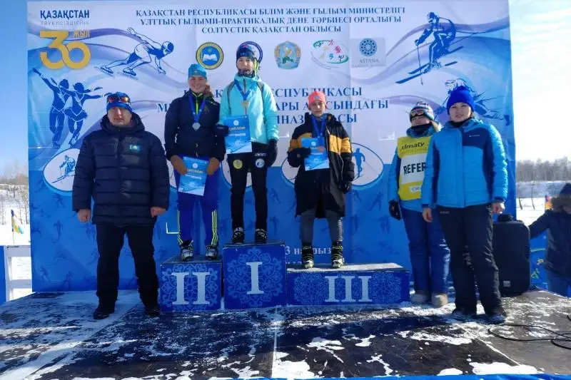 Акмолинские биатлонисты выиграли зимнюю гимназиаду школьников РК