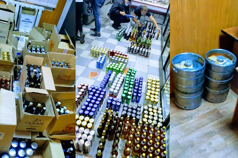 Petropavlda 500 lıtrge jýyq lıtsenzııasy joq alkogol tárkilendi