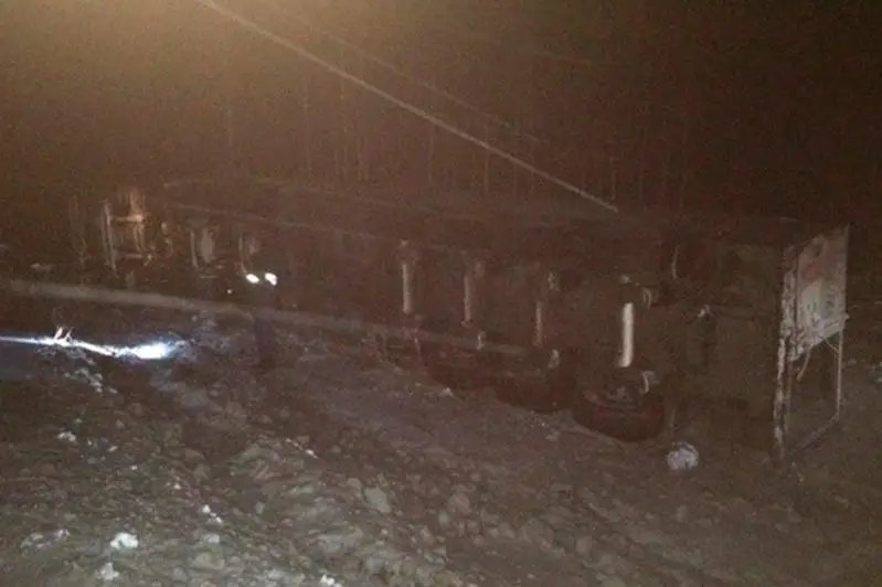 Автоцистерна с метаном перевернулась в Северном Казахстане