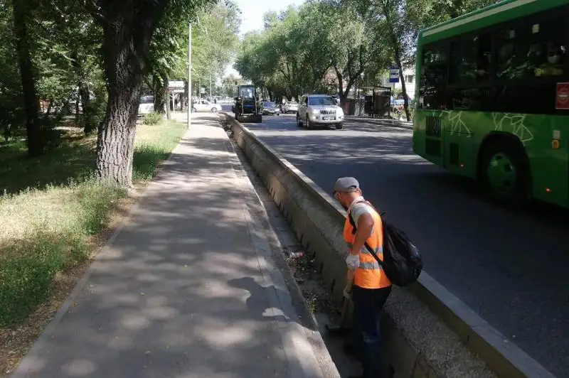 Almatyda qalany tazartý jumysy kúsheıtildi