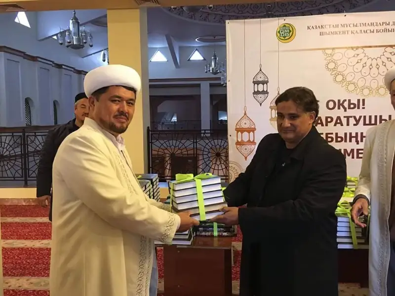 Shymkenttegi ortalyq meshitte qaıyrymdylyq sharasy ótti