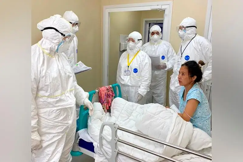 Ajar Ǵınııat Atyraýda 105 júkti áıel koronavırýstan emdelip jatqan statsıonarǵa bardy