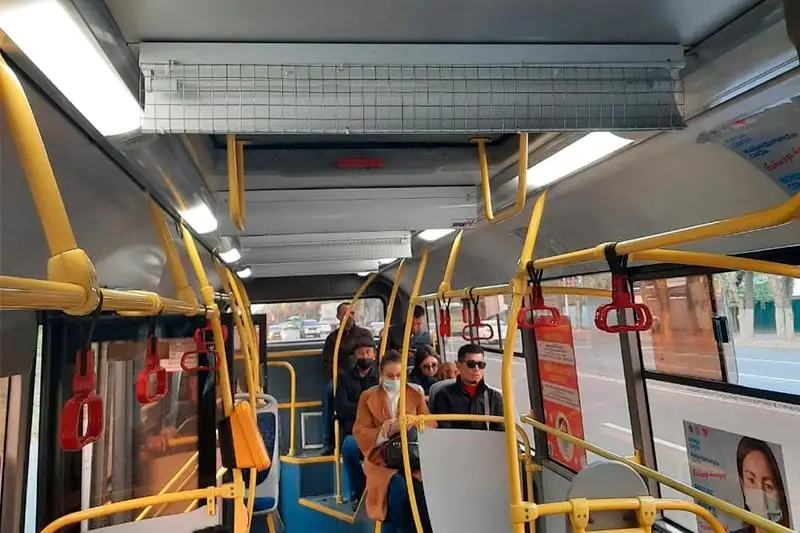 Almaty avtobýstaryna bakterıtsıdti sham ornatyla bastady