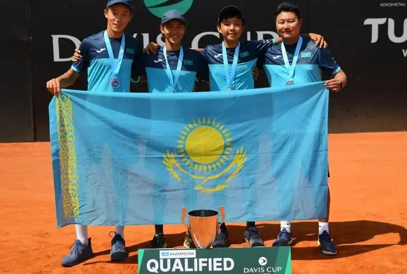 Сборная юношей Казахстана до 16 лет завоевала «бронзу» в квалификации Juniors Davis Cup