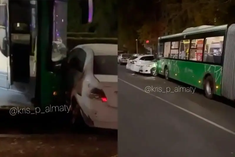 Almatyda avtobýs birneshe kólikti soqty