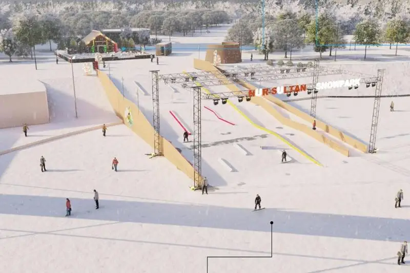 Nur-Sultan Snowpark: Астанада сноуборд алаңы ашылады