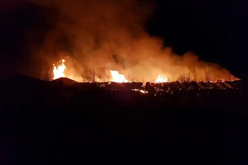 БҚО-да қойма өртеніп, 45 тонна бидай жанып кетті