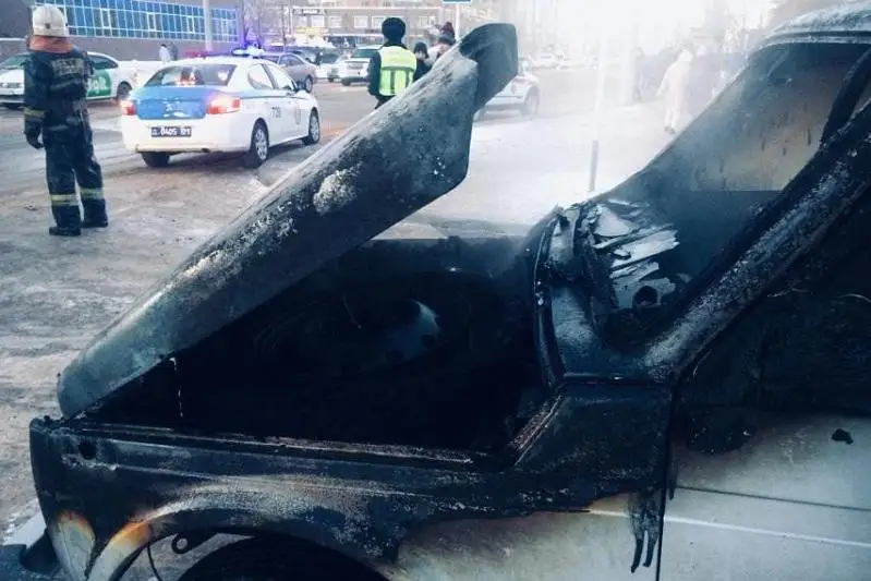 Elorda ortalyǵynda kólik órtendi