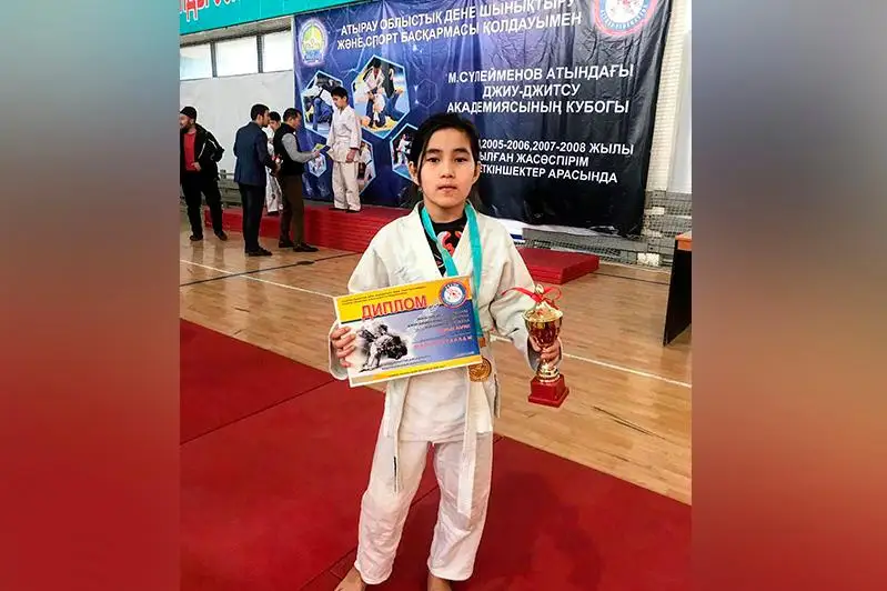 11-летняя девочка выиграла турнир по джиу-джитсу среди мальчиков в Атырау
