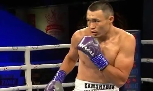 Qamshybek Qońqabaev profı boksta ekinshi ret jeńiske jetti
