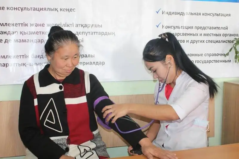 Taraz bazarynda membaǵdarlamalardy halyqqa túsindiretin ortalyq ashyldy