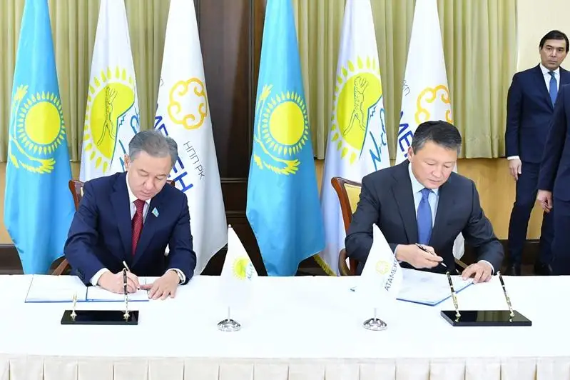 Nurlan Nyǵmatýlın men Tımýr Qulybaev 2020 jylǵa arnalǵan Jol kartasyna qol qoıdy