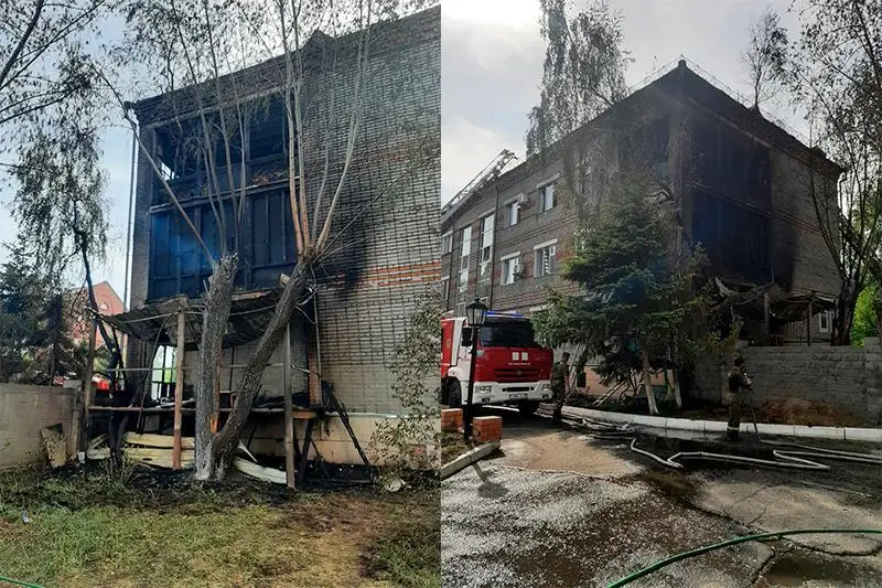 Petropavlda kópqabatty úıdiń 3 birdeı balkony janyp ketti