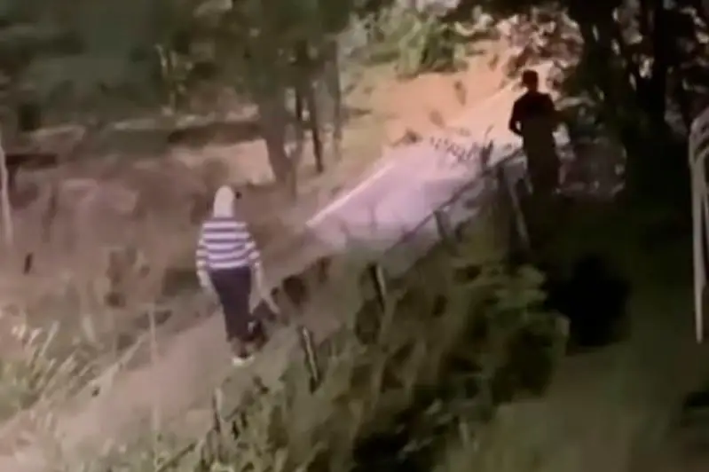 Óskemende bir top jastar qolyna taıaq alyp tóbelesti