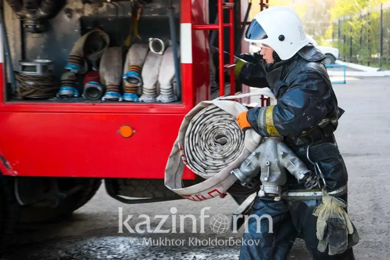 Jambyl oblysyndaǵy jarylys: Órttiń bir bóligi sóndirildi