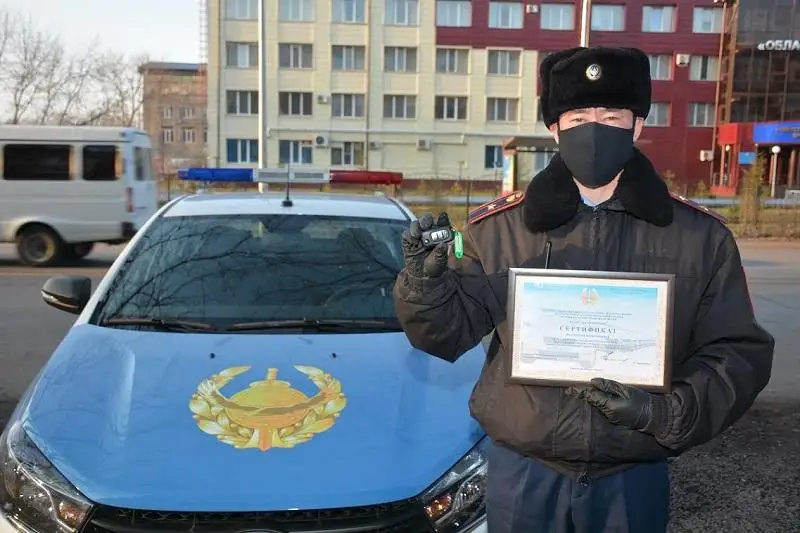 Petropavlda ýchaskelik polıtsııa ınspektorlaryna jańa qyzmettik kólik tabys etildi