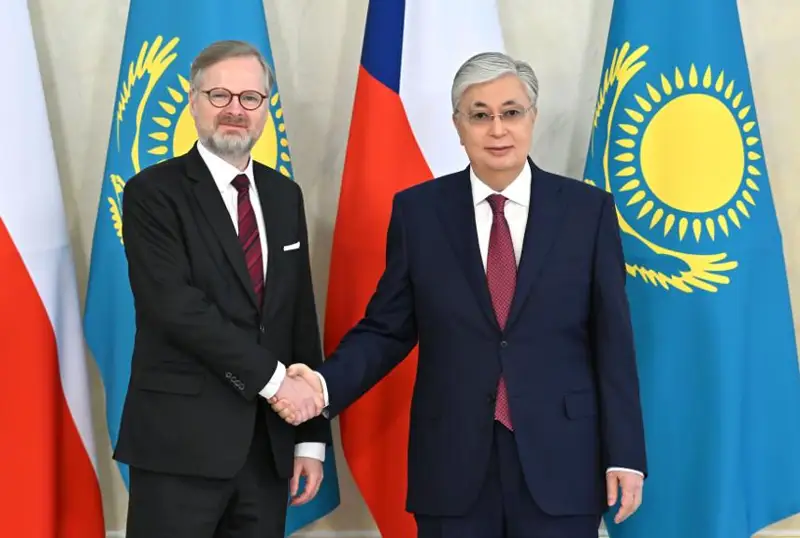 Касым-Жомарт Токаев принял Премьер-министра Чехии Петра Фиалу