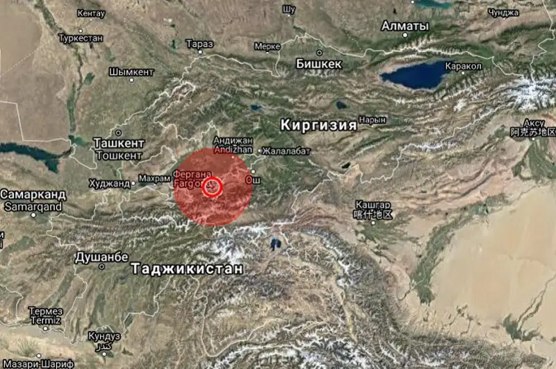 Qyrǵyzstan men Ózbekstan shekarasynda 6 ball qýatymen jer silkindi