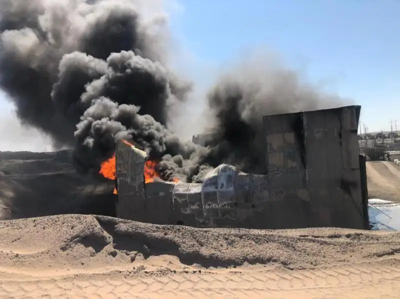 На Актюбинском заводе ферросплавов возник пожар