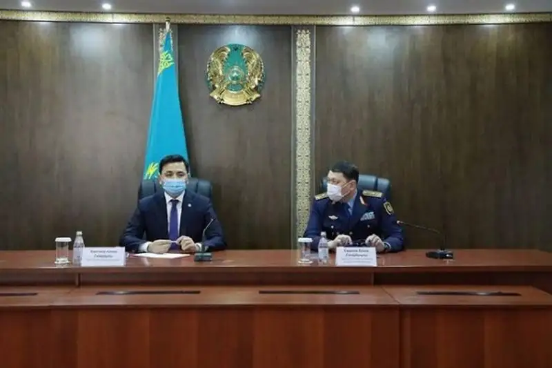 Altaı Kólginov elordalyq polıtseılermen kezdesti