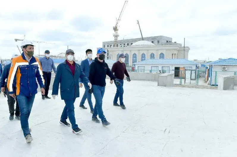 Túrkistandaǵy  nysandar qurylystary óndiristik kestege sáıkes júrgizilýde