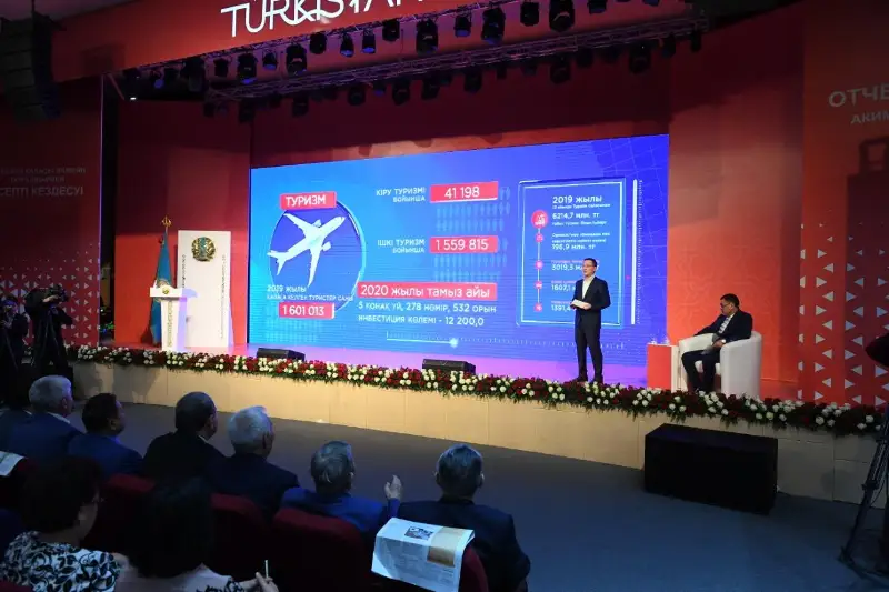 Túrkistan qalasynyń ákimi Rashıd Aıýpov halyqqa jańa formatta esep berdi