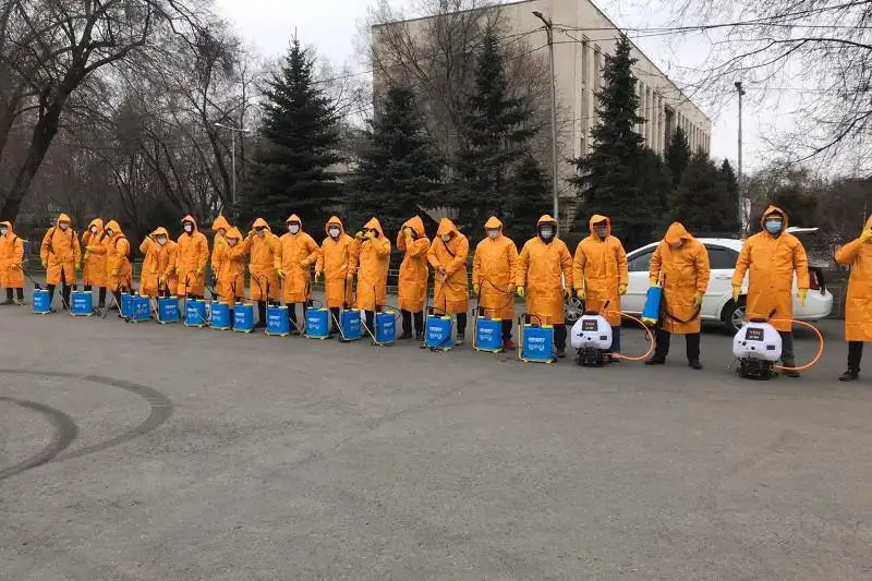Almaty ákimdigi podezder men aýlalardy dezınfektsııalaý jumysyn kúsheıtti