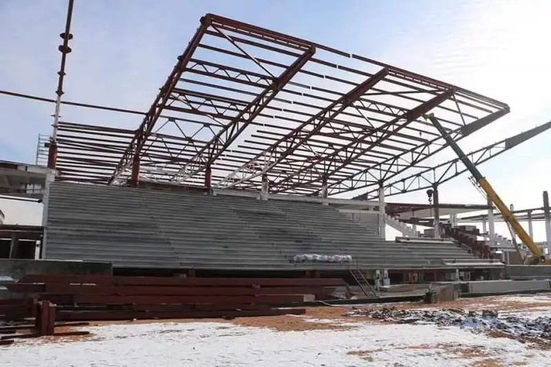 Túrkistanda ÝEFA talaptaryna saı jańa stadıon salynyp jatyr