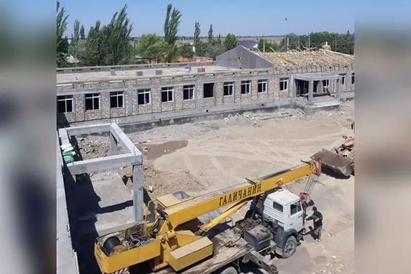 Túrkistan oblysynyń Maqtaaral aýdanynda 7 mektep salynyp jatyr